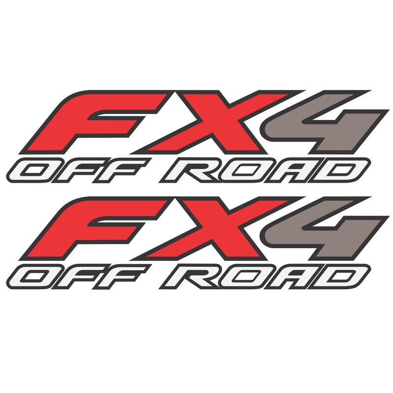 GOLD HOOK FX4 Decal Off Road Sticker Truck F150 F350 F250 Super Duty Bedside Replacement (Die-Cut (Peel & Stick)) - Image 1